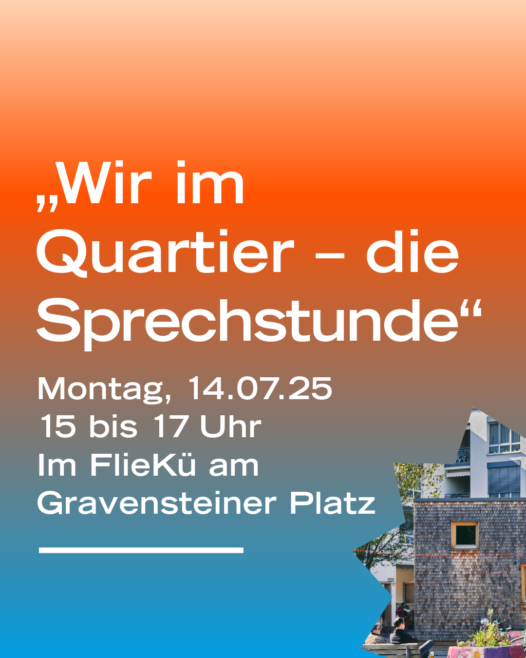 "Wir im Quartier - die Sprechstunde"