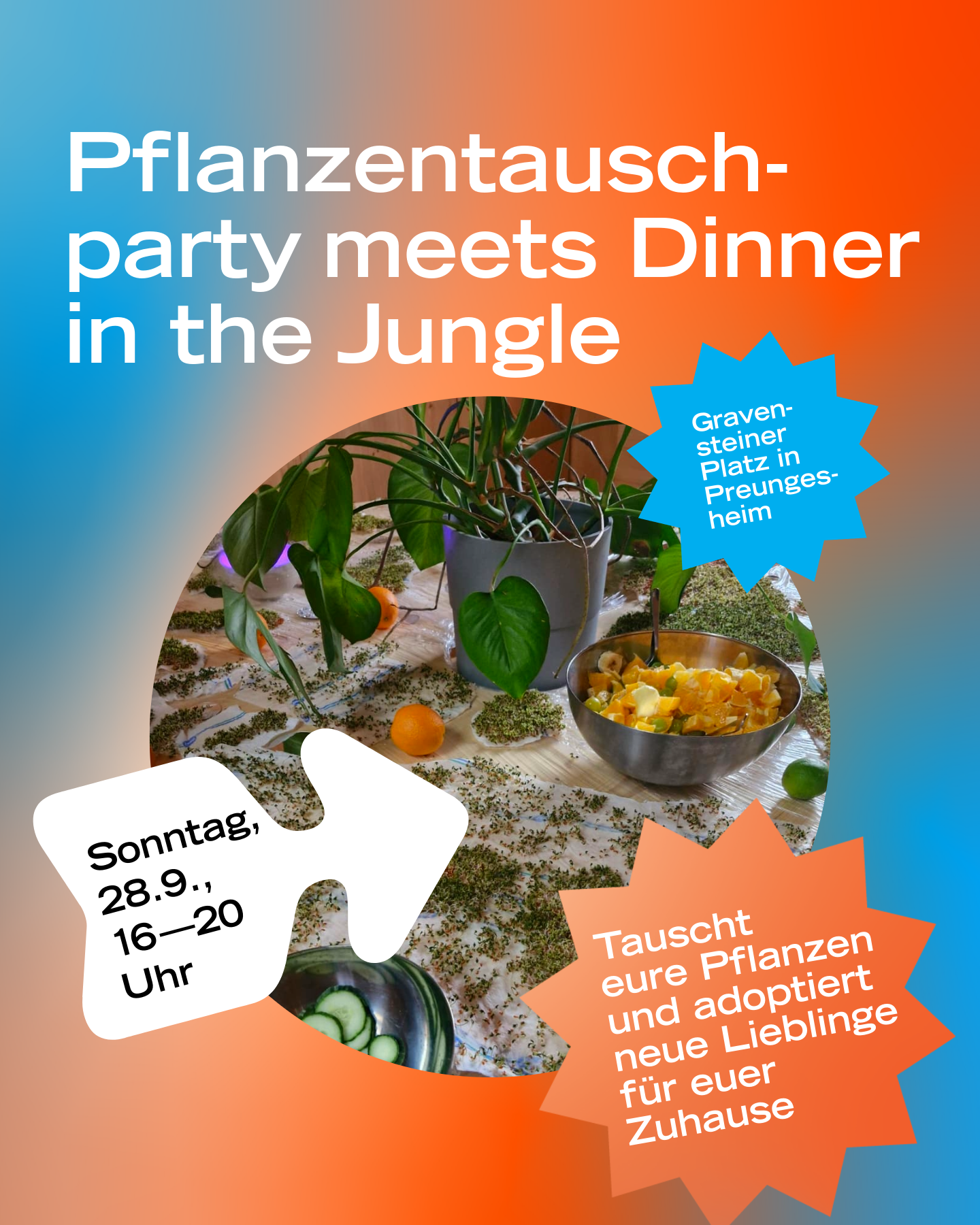 Pflanzentauschparty meets Dinner in the Jungle