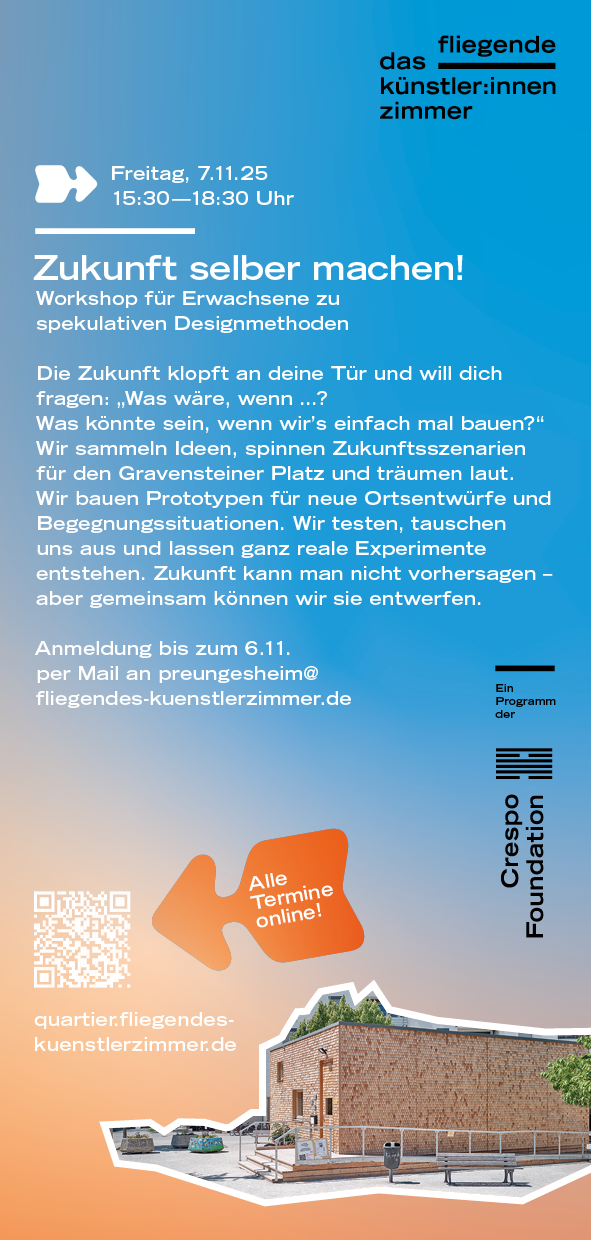 Zukunft selber machen! Workshop für Erwachsene zu spekulativen Designmethoden