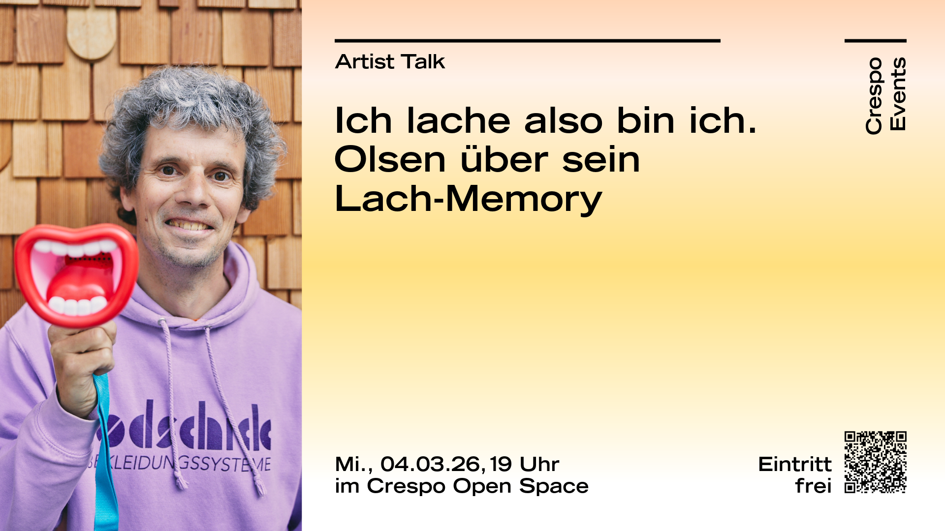 Artist Talk mit Olsen zum Lach-Memory